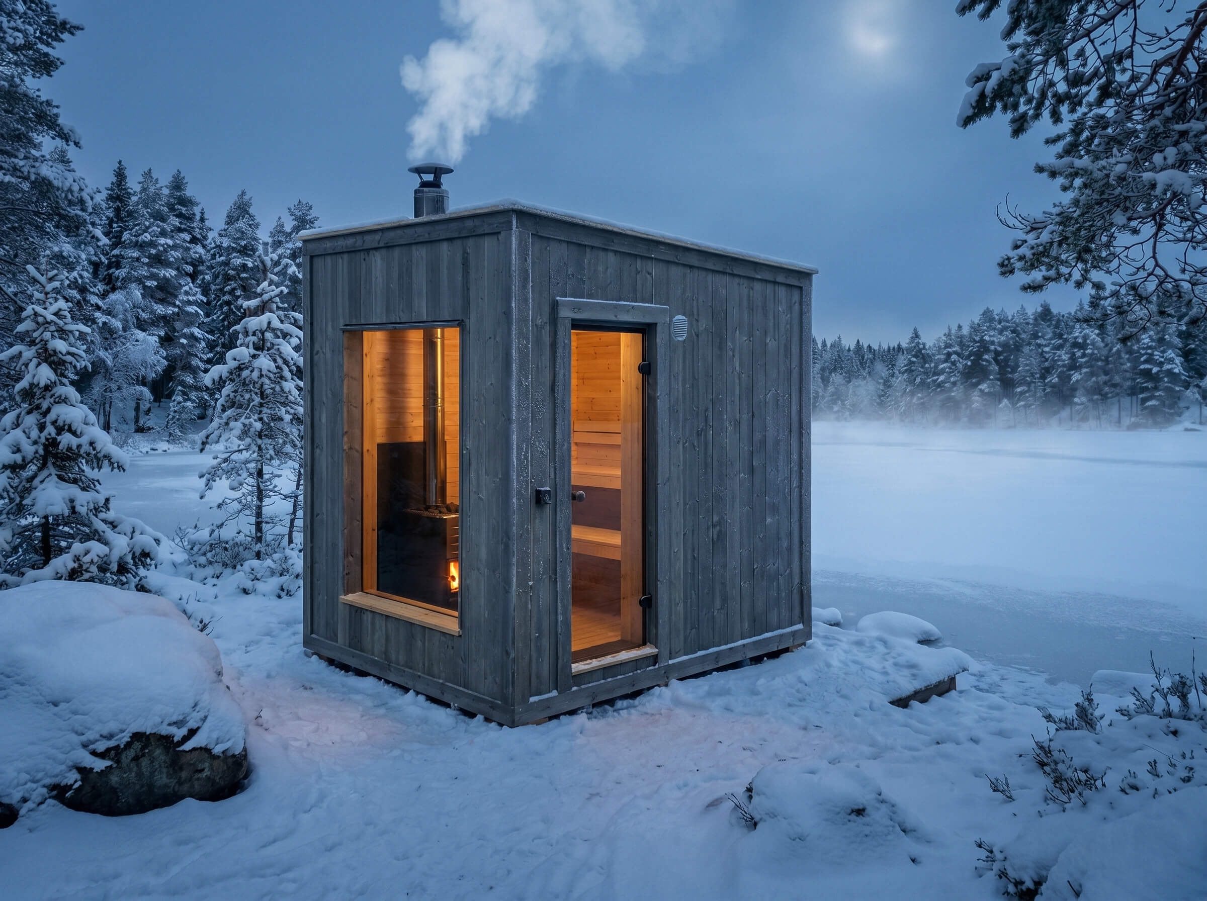 Badstu ved sjøen